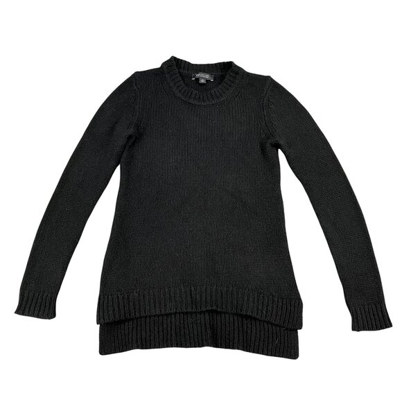 Ann Taylor 100% Cashmere Black Crewneck Sweater Size XSP - Picture 1 of 3